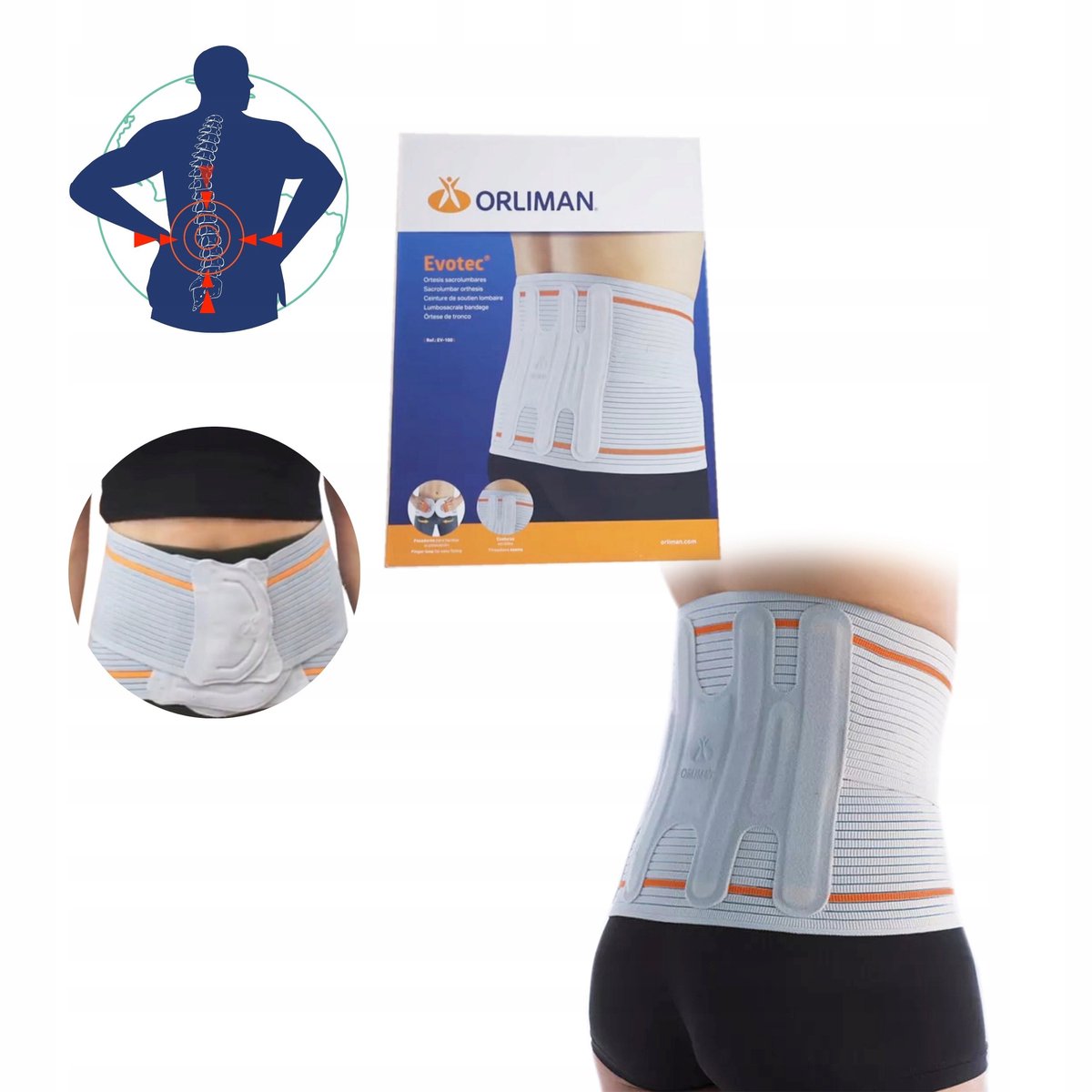 Orliman EV-101 Lumbale Rugbrace - Comfort & Stabiliteit