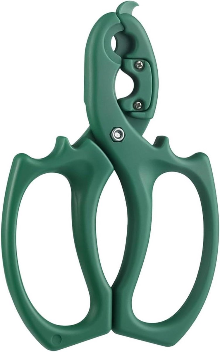 Bloemenschaar Tuinschaar - Snoeigereedschap - Bloemen Schikken - 2-in-1 Ontdoener - 16.7x10.9cm - Groen