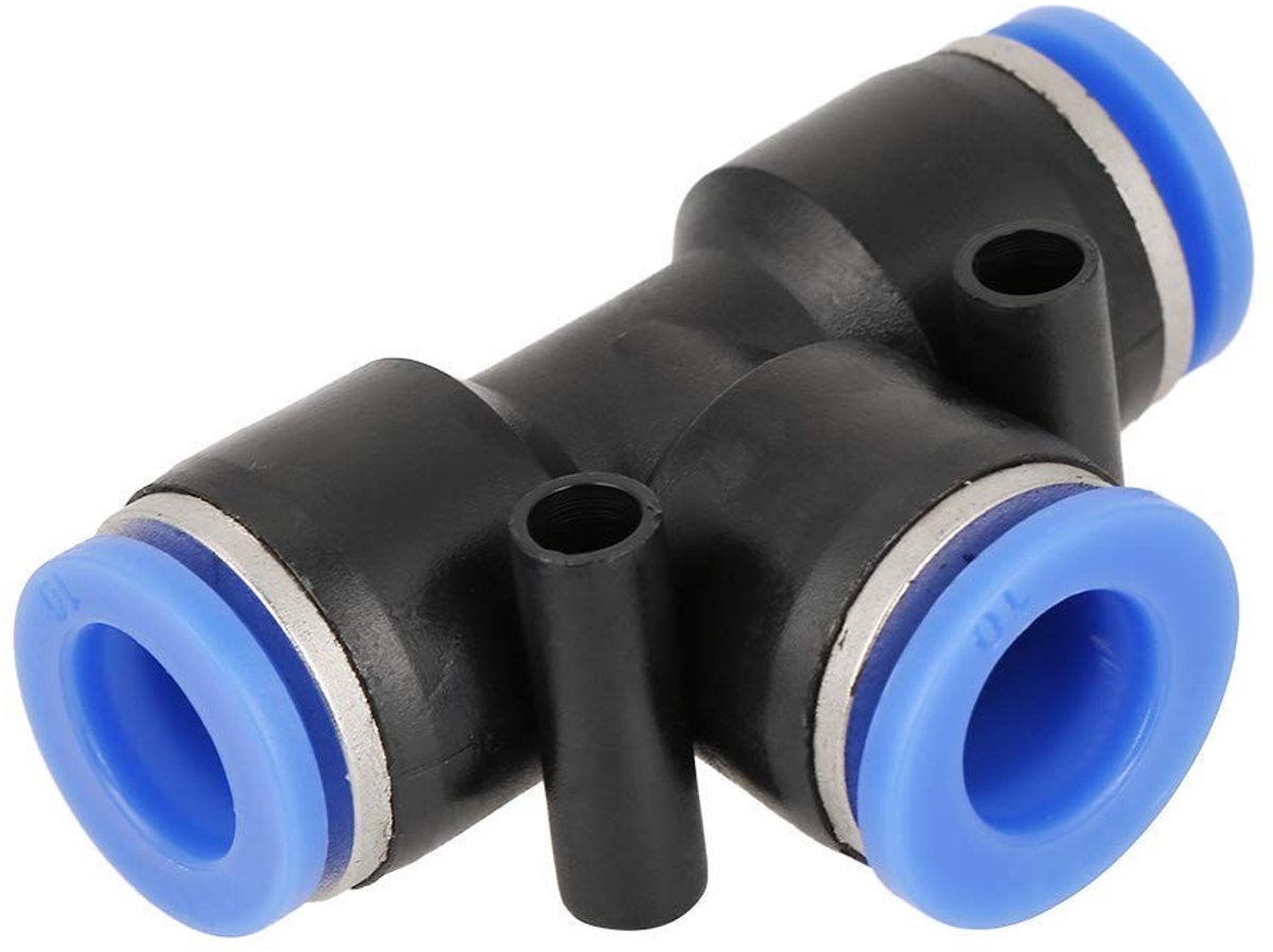 JHUBERS- Fittingen 10 stuks - Pneumatische Connector - Push-in Ontwerp - Luchtleiding Snelkoppelingen - Hoge Drukweerstand - Eenvoudige Installatie