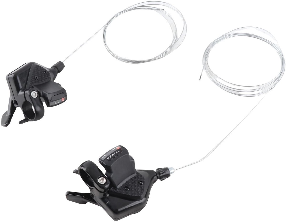 JHUBERS - Fiets Schakelaar - Versnellingsset - Lichtgewicht Metaal - Zwart - Buitenfiets Onderdeel - Eenvoudige Installatie - Geschikt voor Disc Brake