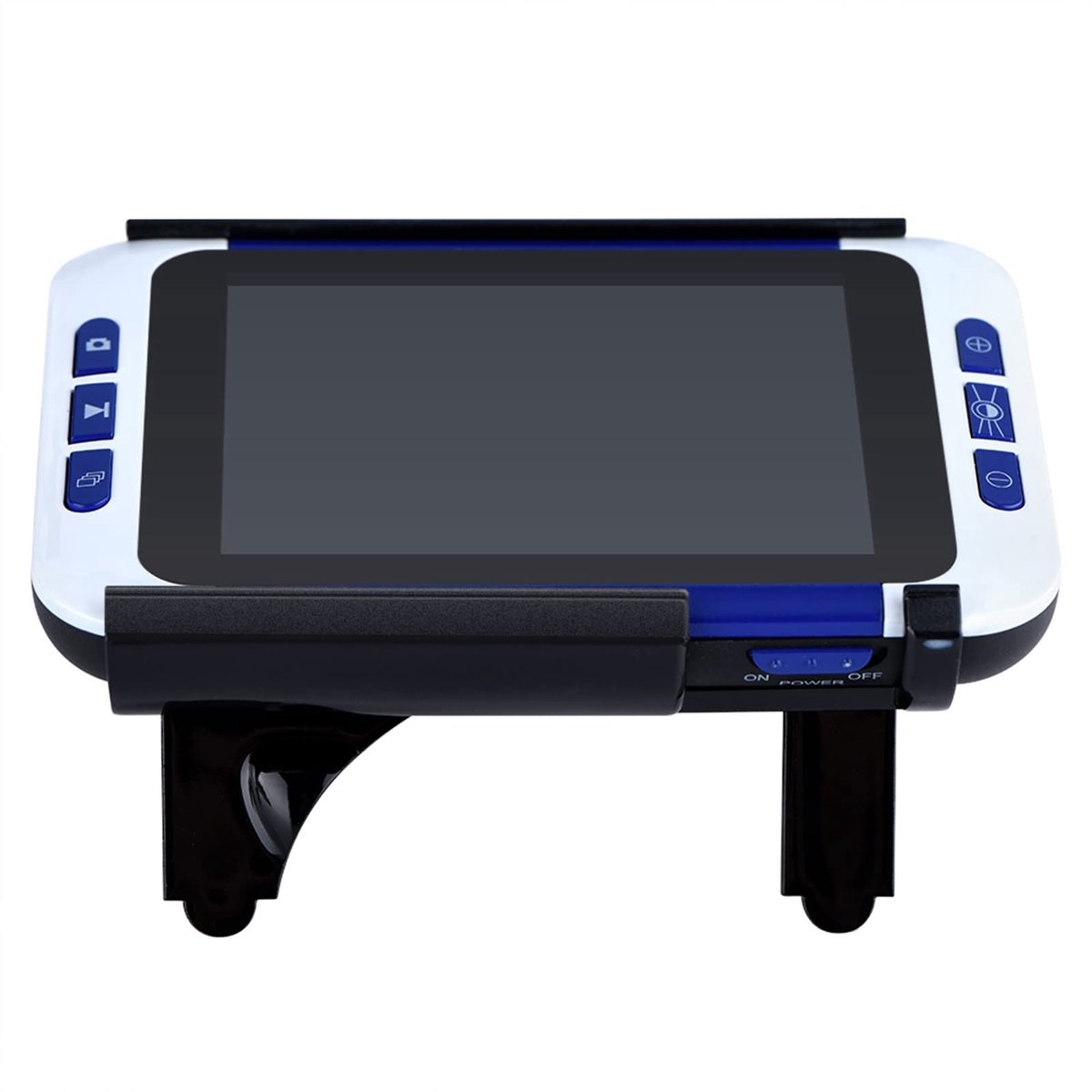 BRENZOOS - Draagbare leeshulp - Digitale vergrootglas - Handheld ontwerp - Blauw - Ondersteunt AV-uitgang - Geschikt voor slechtzienden - Compact fo...
