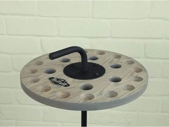 Keurek Rond - Keuhouder - Biljart Accessoire - Ruimte voor 6 keus - 45 cm diameter - Cement — afbeelding 5