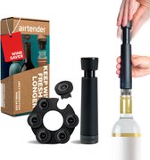 Airtender Wine Saver | Vacuümpomp | 6x Vacuümstopper | GIFTBOX | Made in Holland