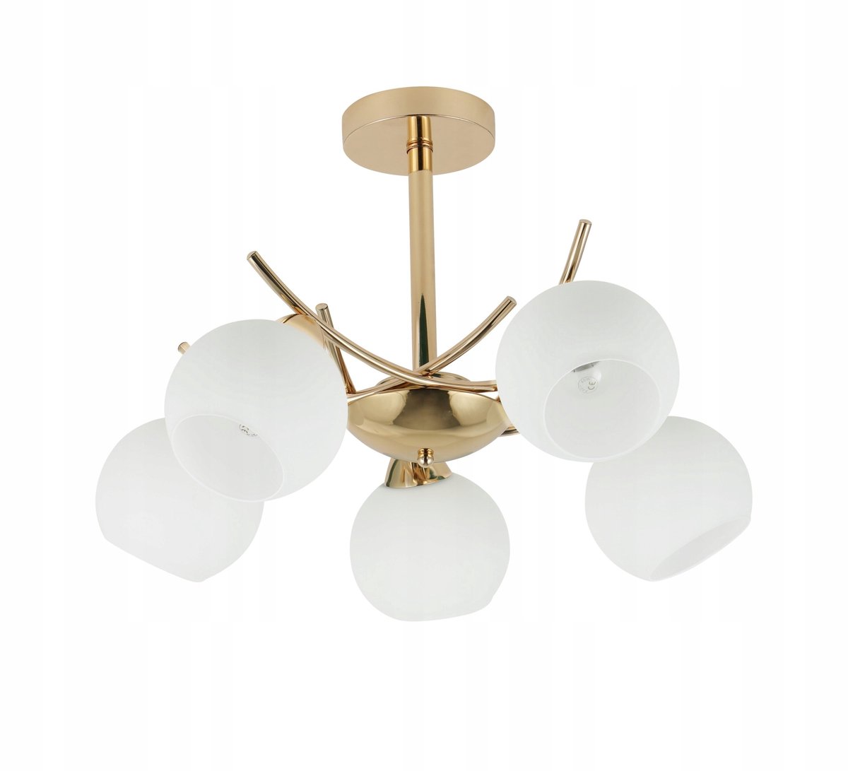 AMOS Plafondlamp Goud Wit 5x E27 Candellux 35-37497