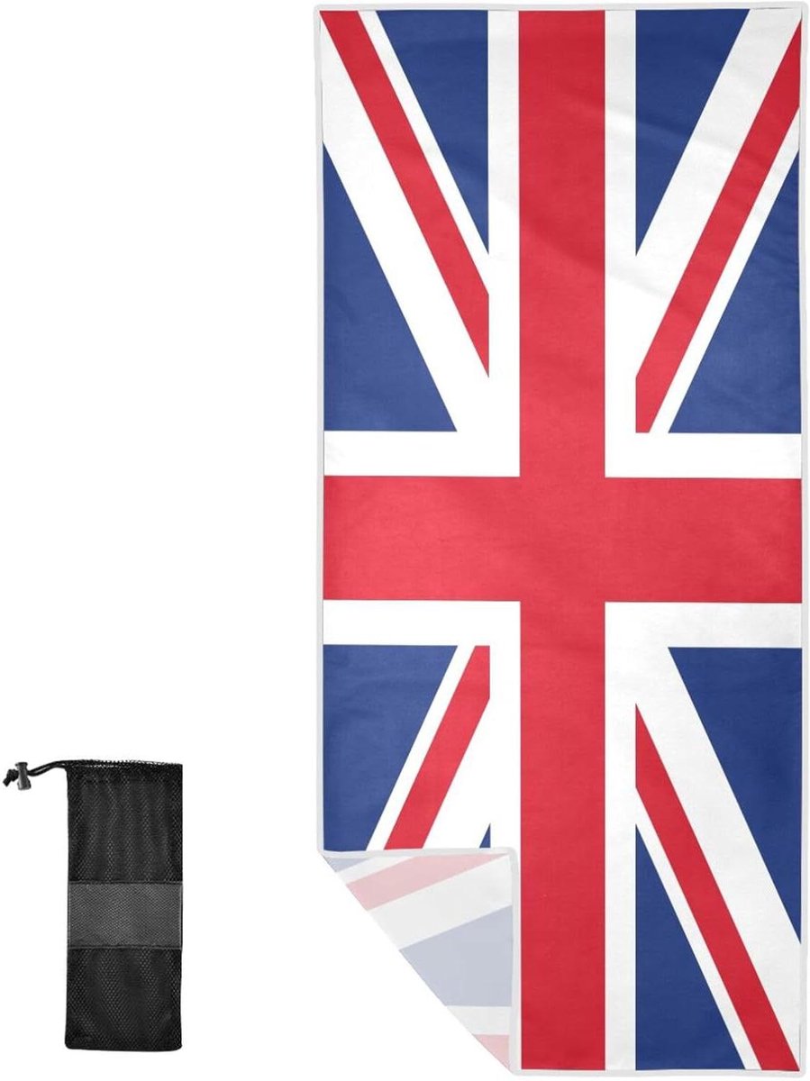 Strandlaken - Badhanddoek - Zonnebaden - Oversized ontwerp - 31 x 71 inch - Vlag design