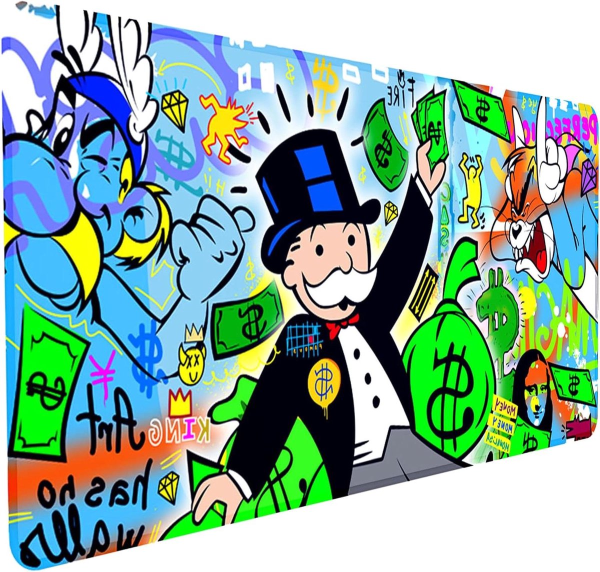 XXL Muismat - Grote Onderlegger - Bureau Organisatie - Antislip Rubber - 90x40 cm - Diverse Designs