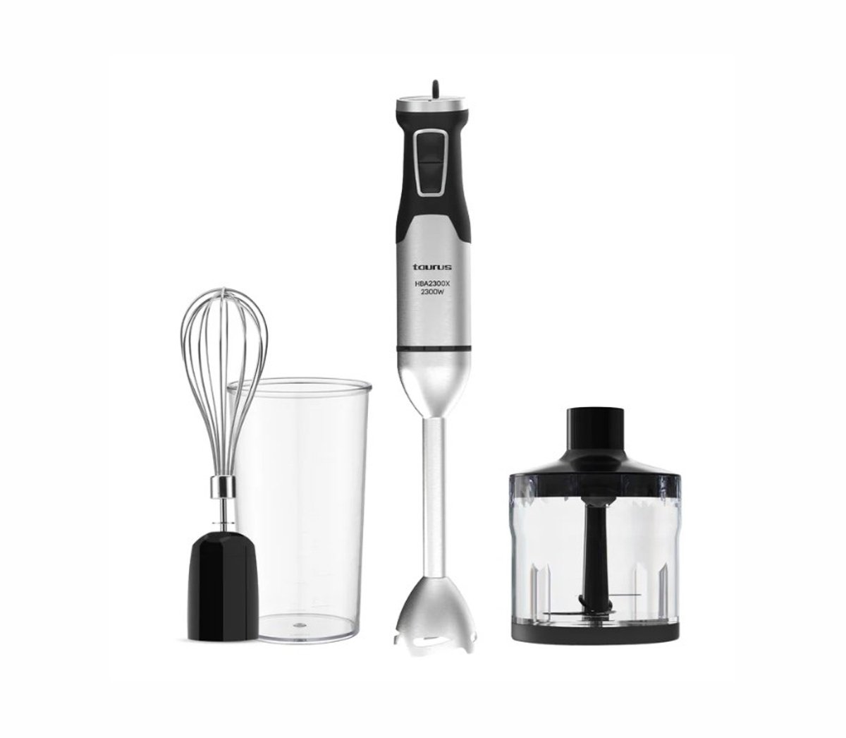 Taurus HBA2300X - Handblender - 2300W - Staal - Met Accessoires