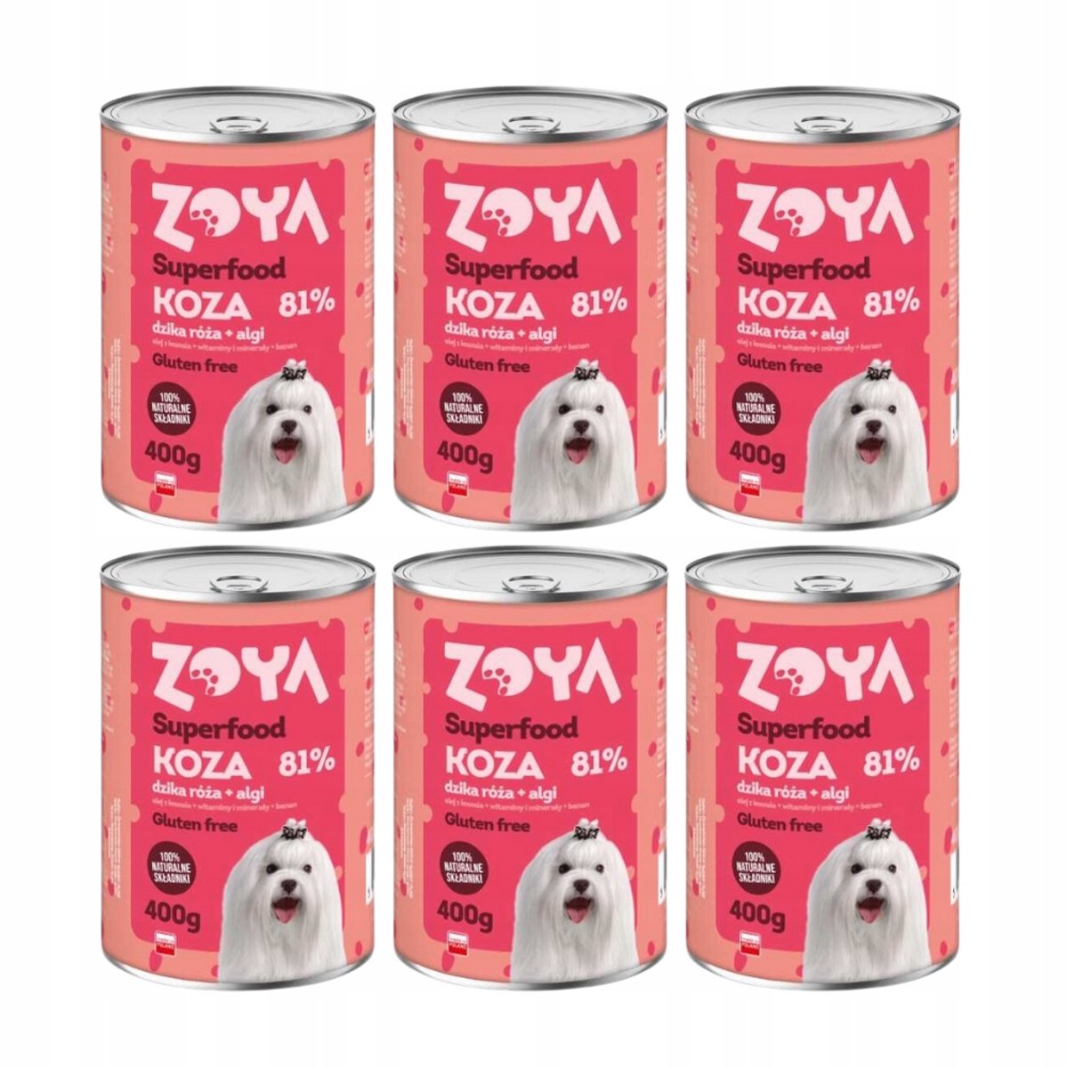 ZOYA Superfood - Honden Natvoer - Koza - Banaan - 6x400g
