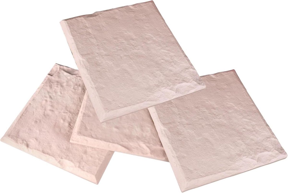 Tuinmijlpalen - Decoratieve stenen - Pad verfraaien - Met 4 pinnen - 40x40 cm - Grijs