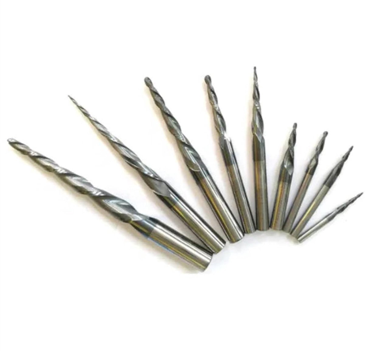 Metaal Snijfrees - Kogelneus frees - CNC Frezen - Tungsten Carbide - R1.0 x D6 x 75mm - Zilverkleurig