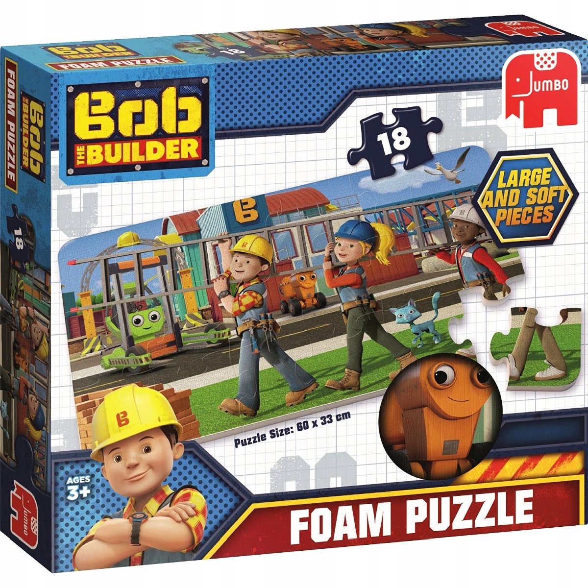 Jumbo Schuim Puzzel - 18 Grote Stukken - Vanaf 3 Jaar