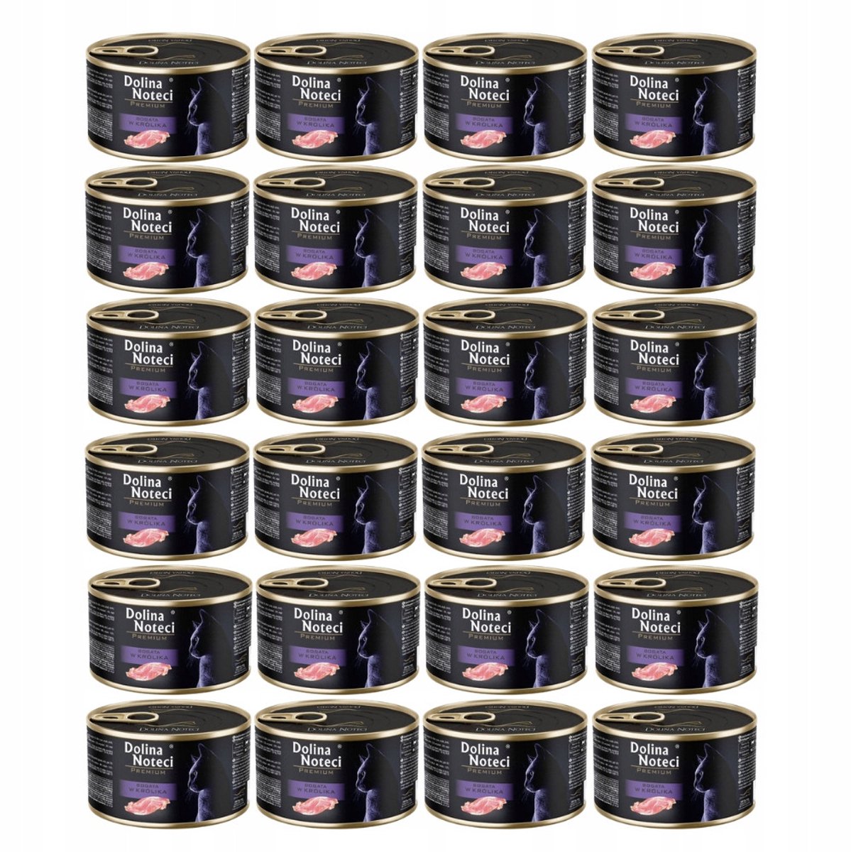 Dolina Noteci Premium - Natte Kattenvoeding - Konijn - 24x185g