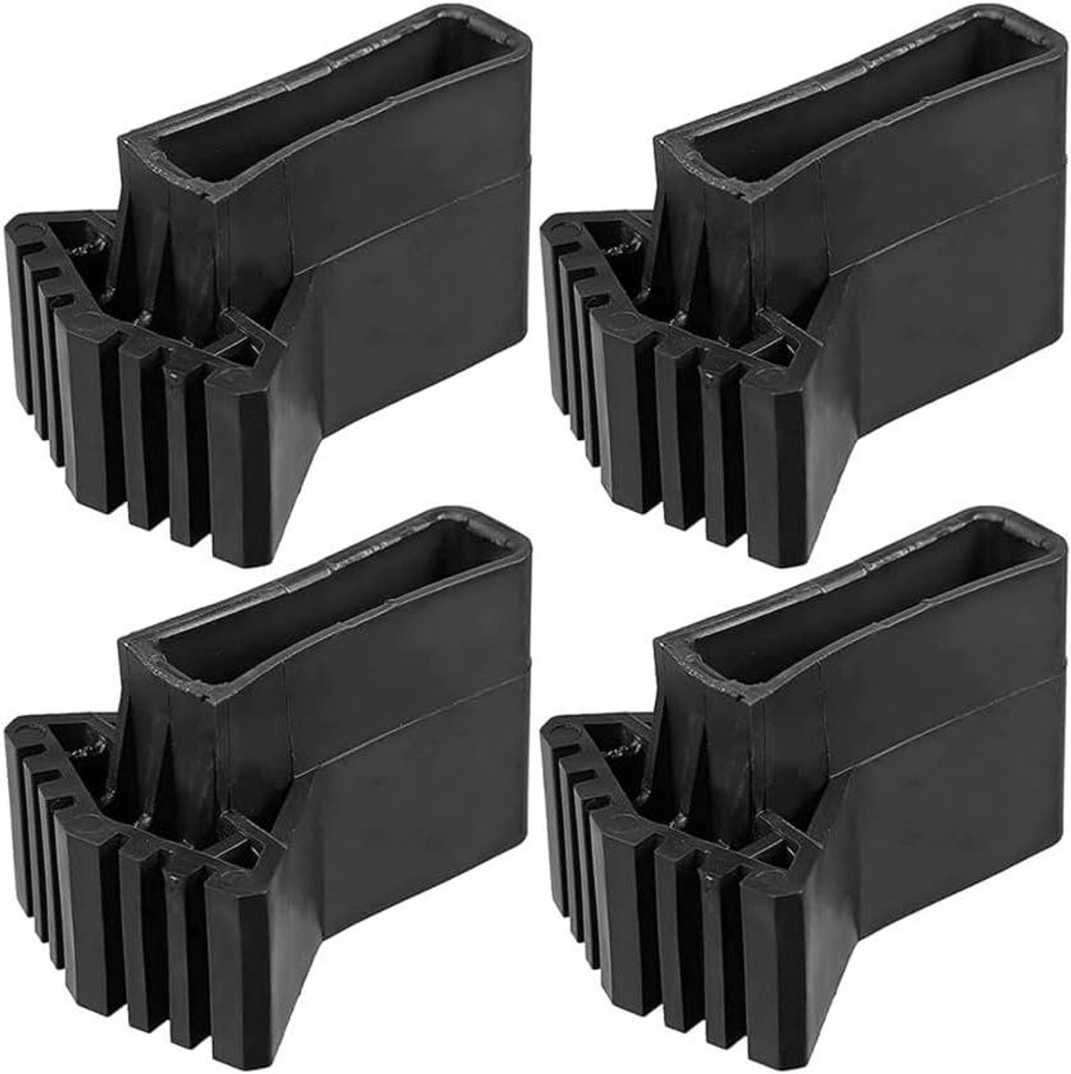 Ladder Antislip - Laddervoethoezen - Veilig Werken - Sterk Rubber Materiaal - 4 Stuks - Zwart