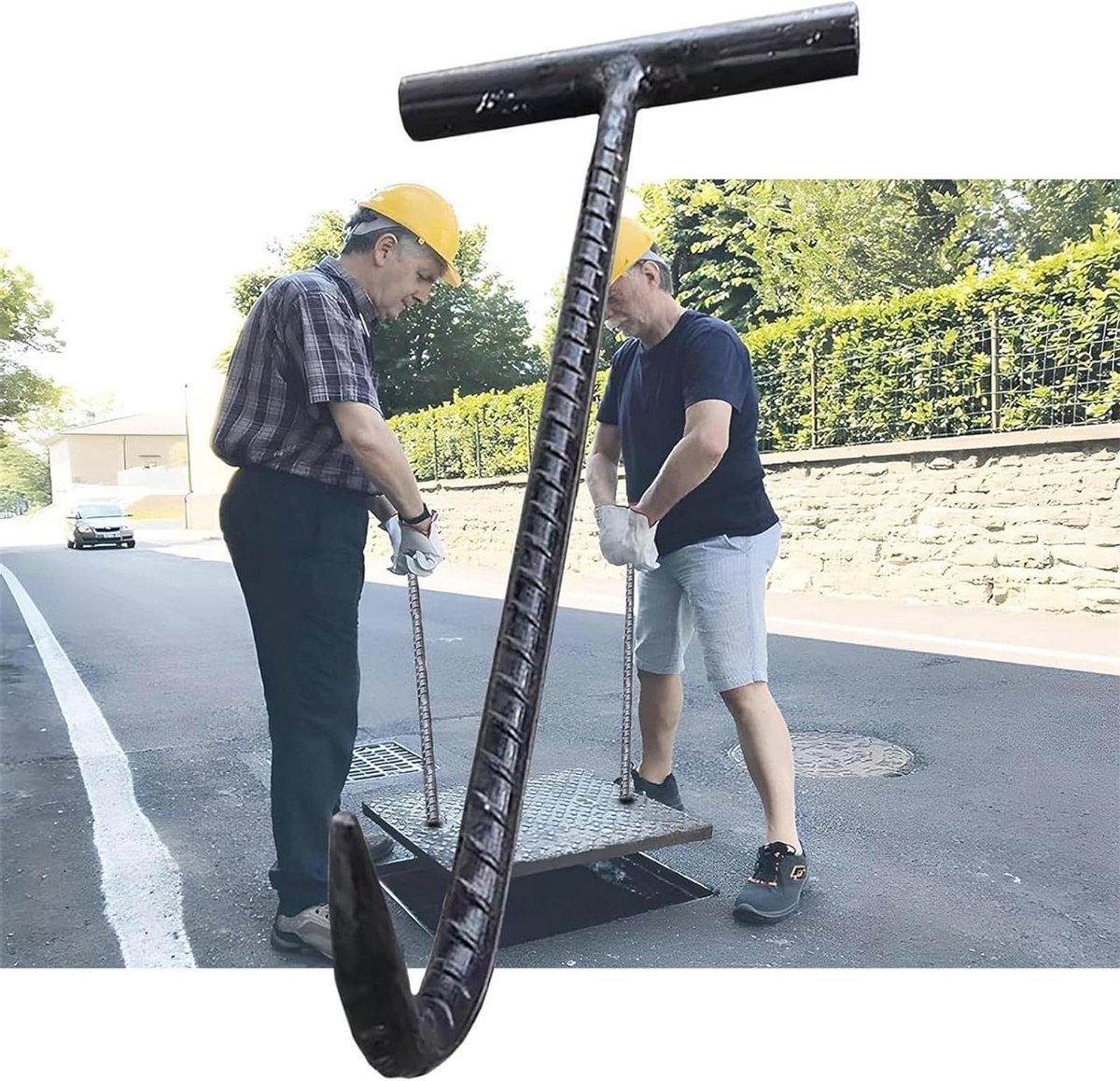 Putdeksel Haak - Afvoer Lifter - Zware Deksel Openen - Duurzame Staalbouw - 335 inch - Zwart