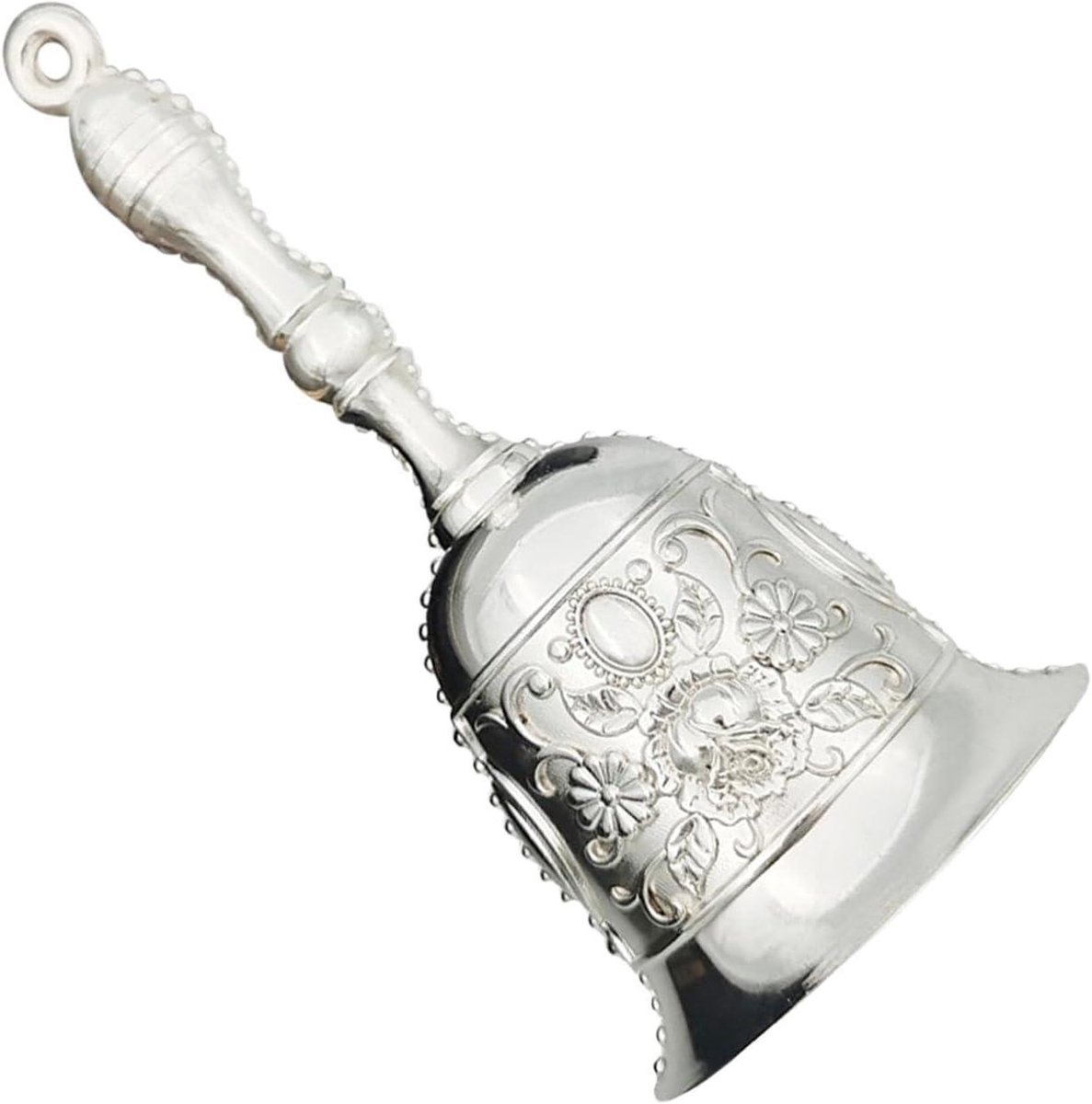 Diner bel - Vintage bel - Anderen roepen - Massieve hamer - 111 cm hoog - Zilver