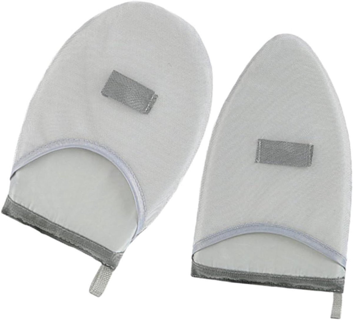 Stoomwanten 2-pack - Strijk handschoenen - Kleding stomen - Warmte isolatie - 25 x 15 cm - Grijs