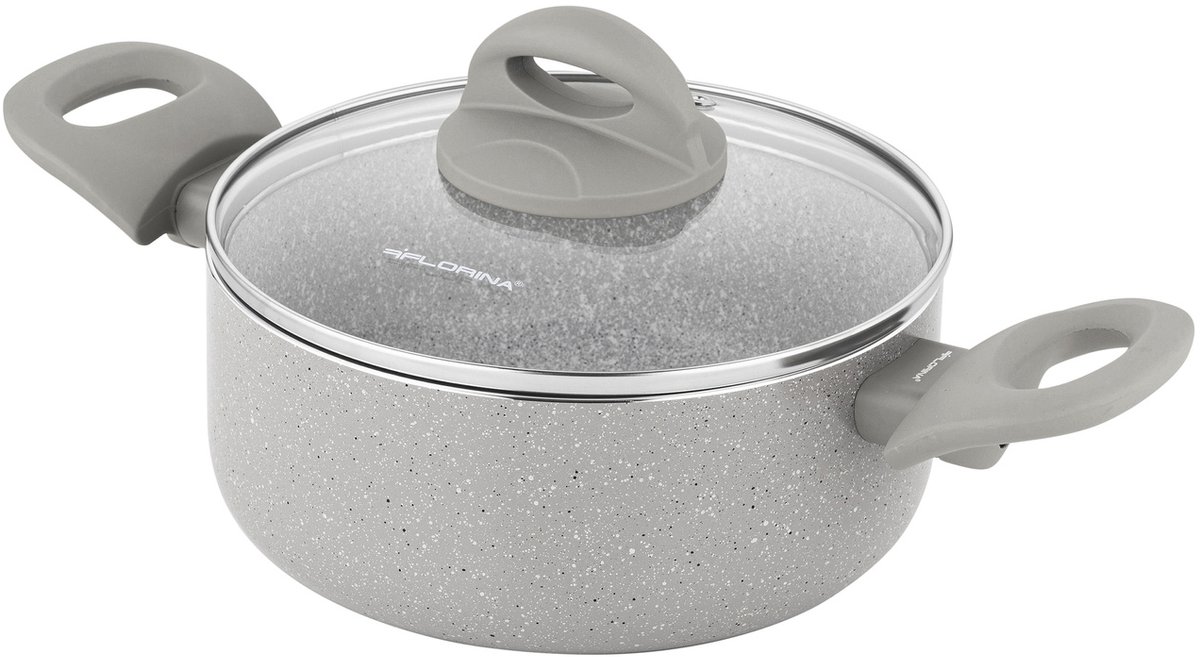 Florina Isla Aluminium Pan 18cm 1.6L Beige met Deksel