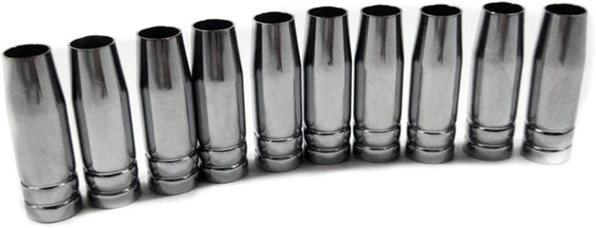 Lasmondstukken - MIG Tips - Metaal Bewerken - Precisie Productie - 10 Stuks - Zilver