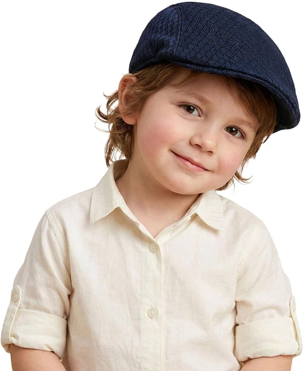 Kinderpet - Zomerhoed - Buiten spelen - Ademend mesh - Verstelbaar - Blauw