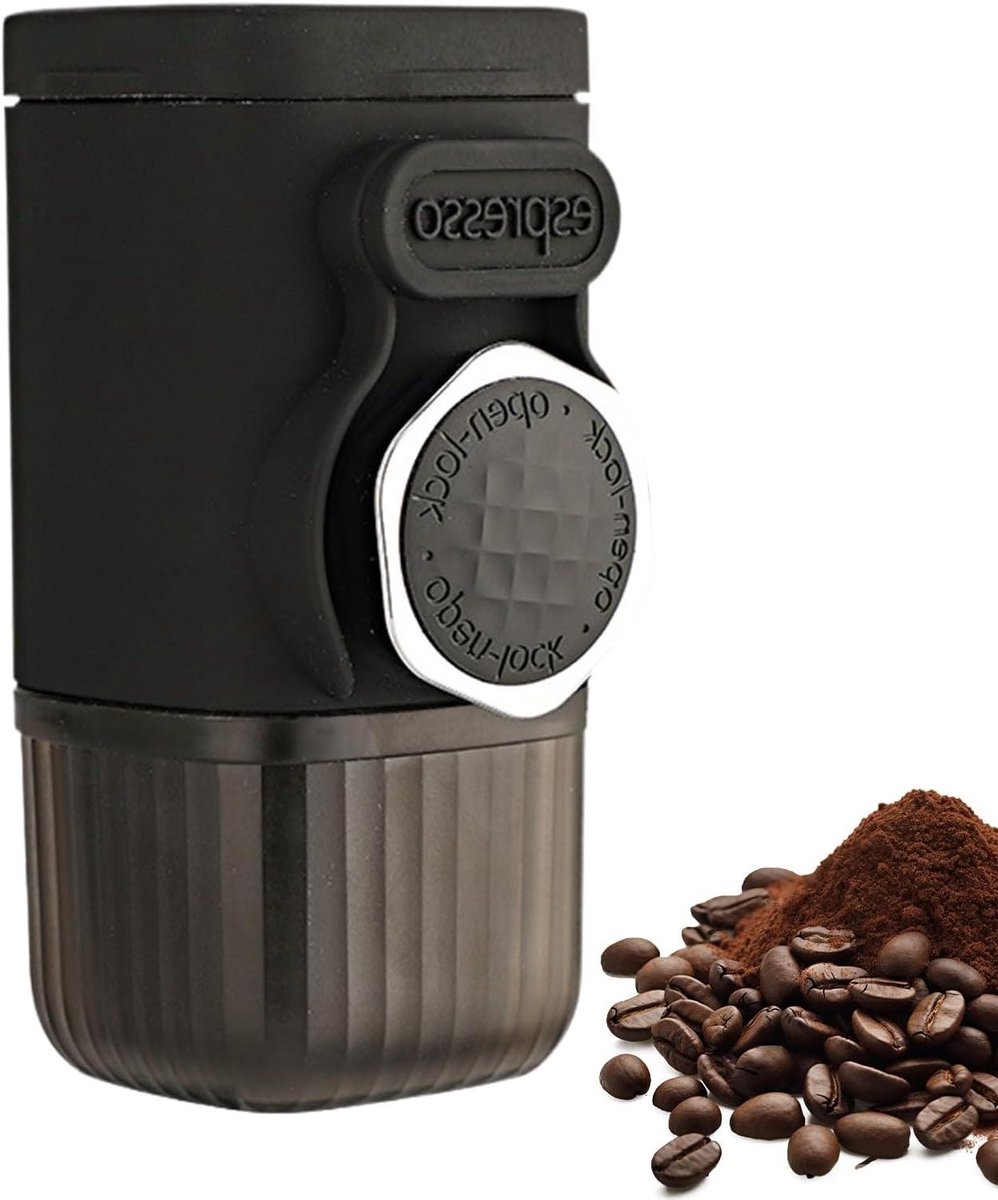 Elektrische Koffiezetter - Draagbaar Koffieapparaat - Koffie Zetten - Handmatige Perskoffiezetter - 100 ml - Zwart