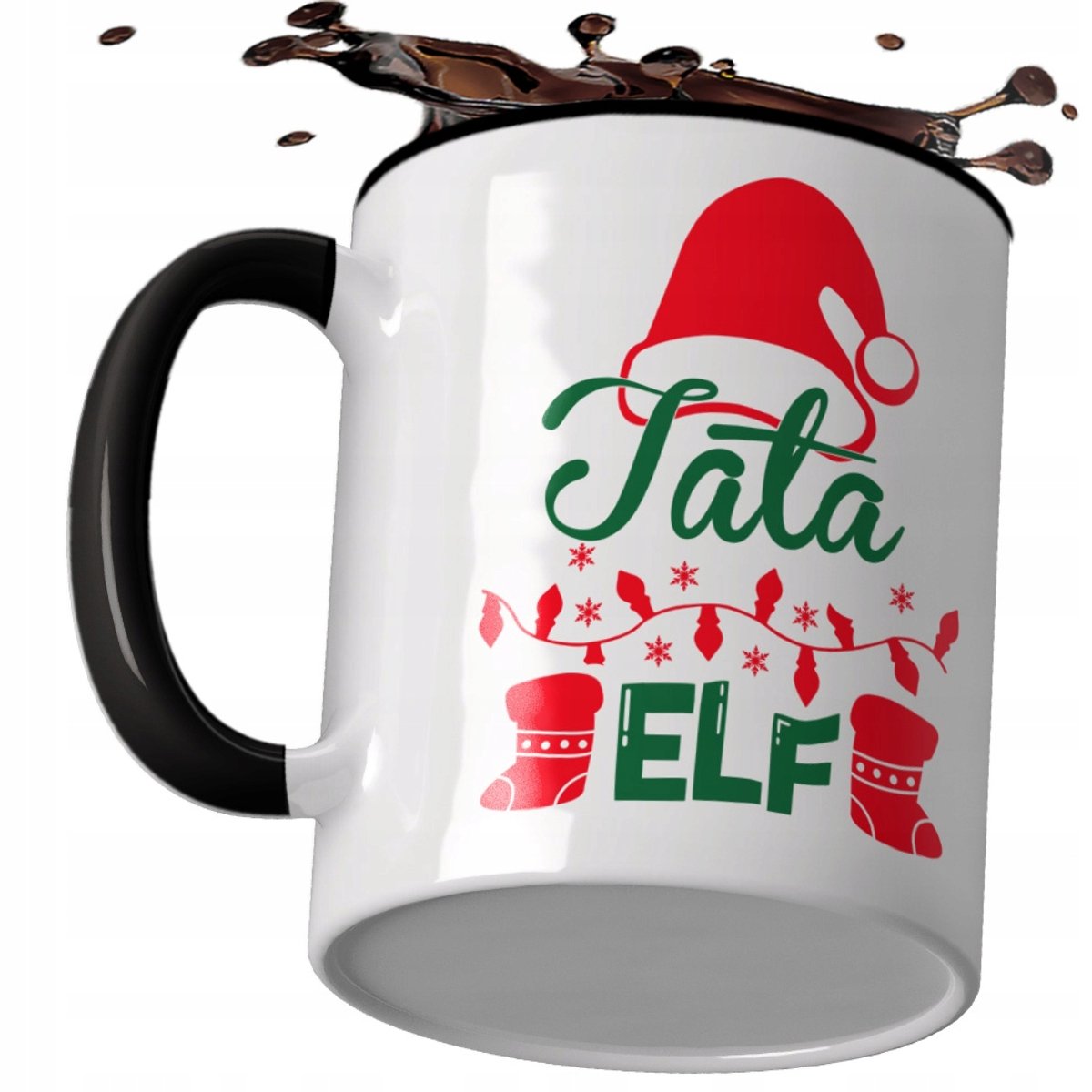 Kerstmok Cadeau voor papa - Uniek Elf & Kerstman-ontwerp