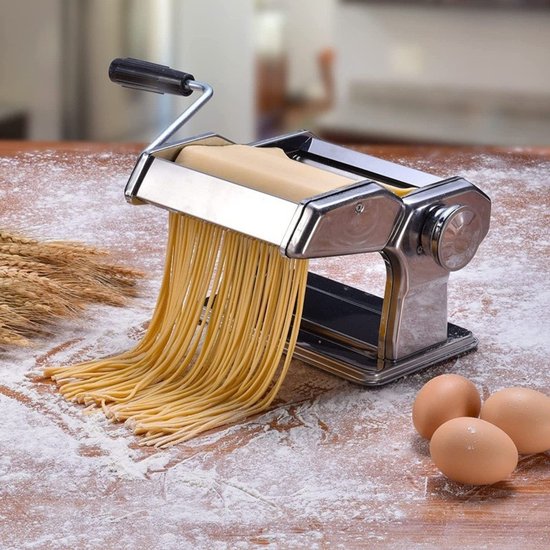 Handmatige Pastamaker van Roestvrij Staal met Instelbare Dikte — afbeelding 2