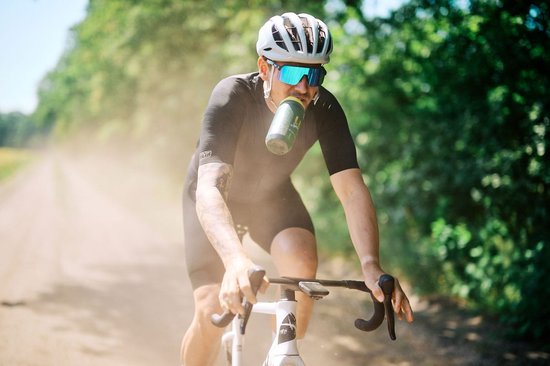 U-Sport Performance Sports Bottle - 750 ml - Tacx Shiva Bidon - Lekvrij & Biologisch Afbreekbaar - BPA-Vrij - Groen/Geel — afbeelding 3