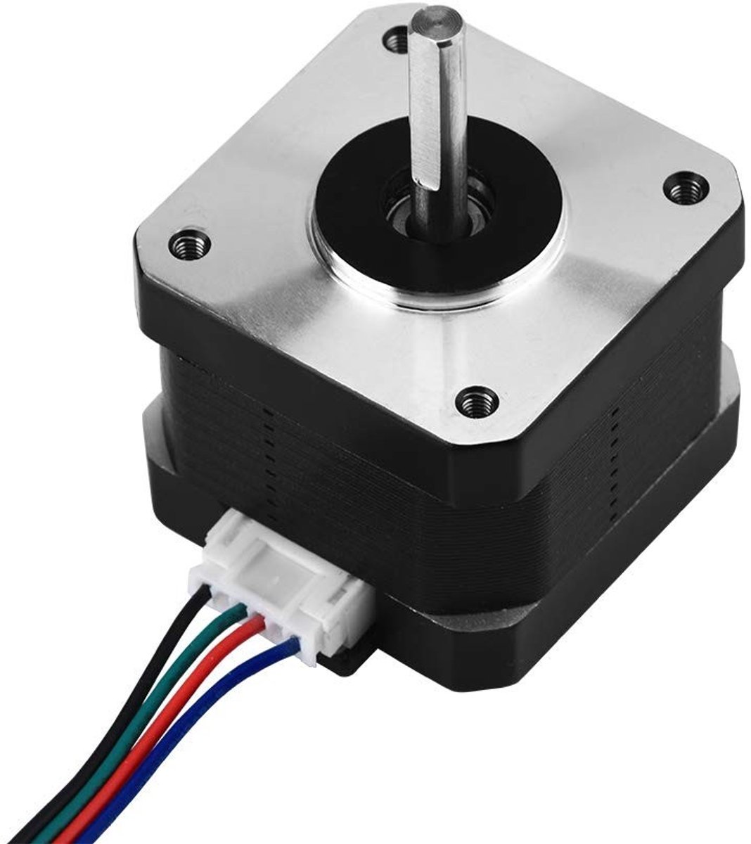 Dailygoods- Stappenmotor 42BYGH34 - Bipolaire 4-draads - 12V 1.3A - 0.30Nm koppel - 1,8 graden staphoek - Geschikt voor 3D-printer - Motor
