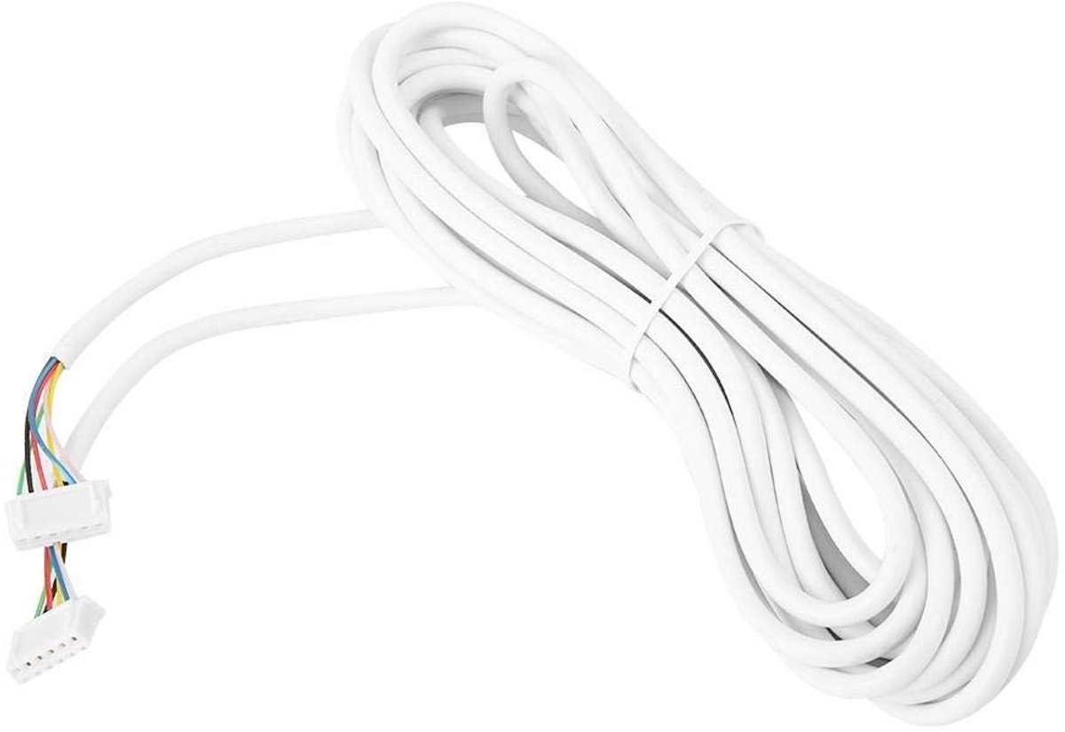 SMOAKEZ- Deurbeldraadkabel 6-aderig 5 m - Koperen Kabel - PVC Isolatie - Wit - Duurzaam - 0,3 mm²