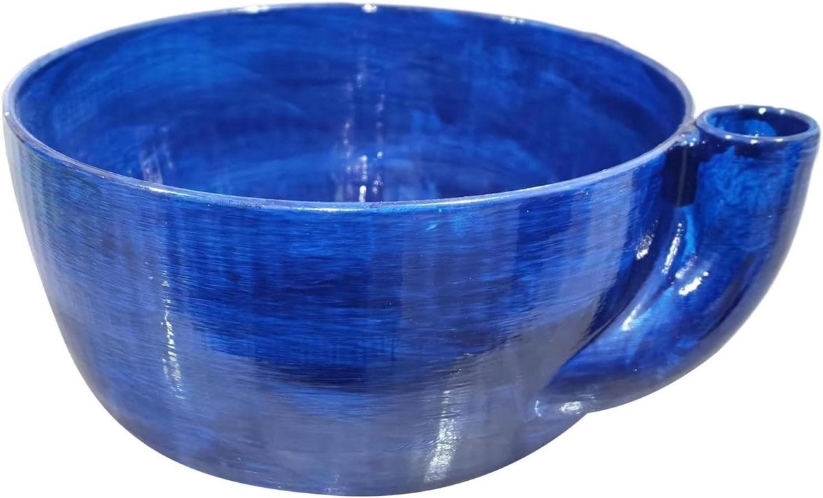 Bessenschaal - Fruit Zeefkom - Keuken Voorbereiding - Zelfdraaiend Ontwerp - 16.8 cm - Blauw