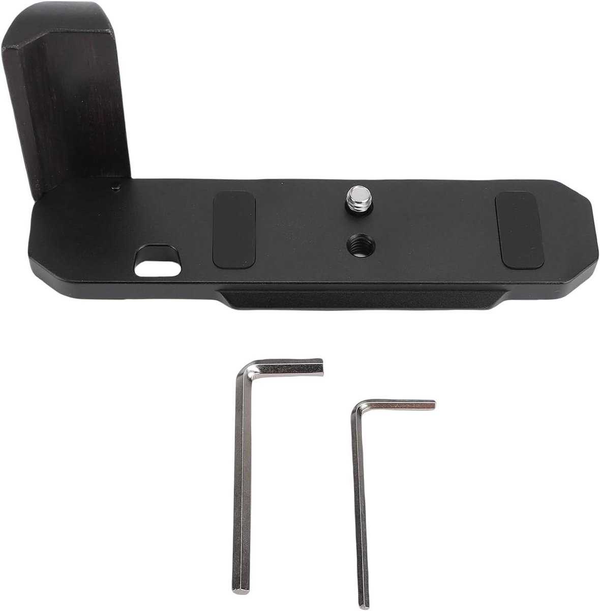 Houten L-handgreep - Camera grip - Fotografie stabiliteit - Ergonomisch ontwerp - 1/4 inch schroef - Houtkleur