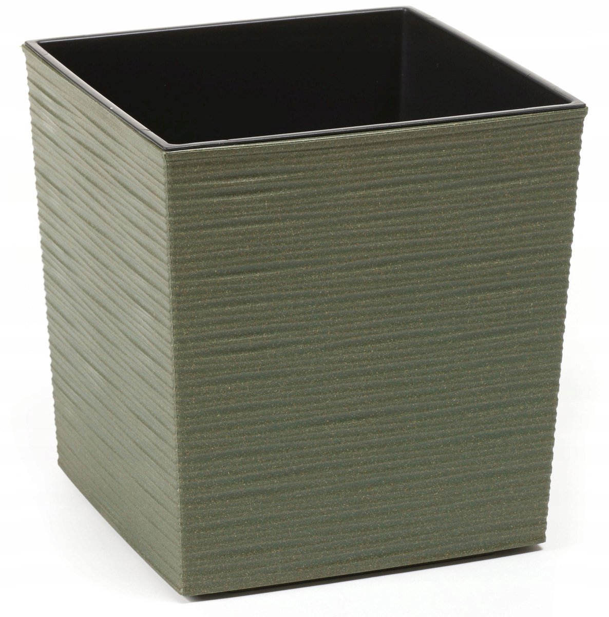 Lamela Juka Eco Vierkante Pot 25x25cm Bosgroen met Inzet
