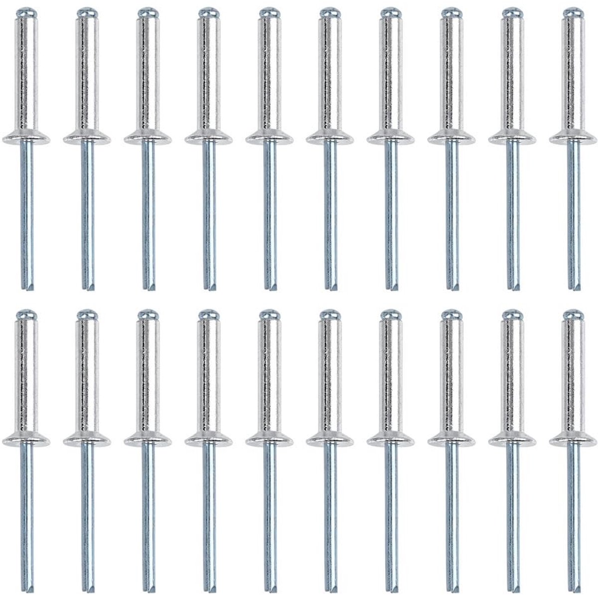 ZEYNOMAX- Blindklinknagels 20 Stuks - Aluminium 5 x 25 mm - Klinknagels voor Leer - Holnieten - Klinknagel Tang - Gebruiksgereedschap voor Montage