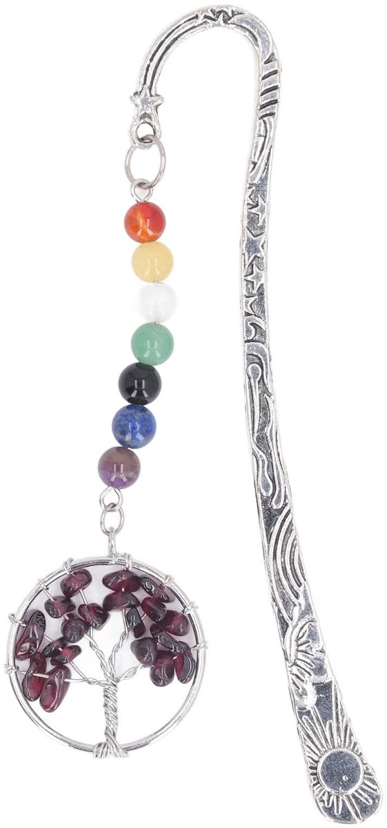 JHUBERS- Boekenlegger Metalen - Chakra Bladwijzer - Decoratief - Cadeau voor Lezers - Energiebalancerend - Prachtige Kleuren