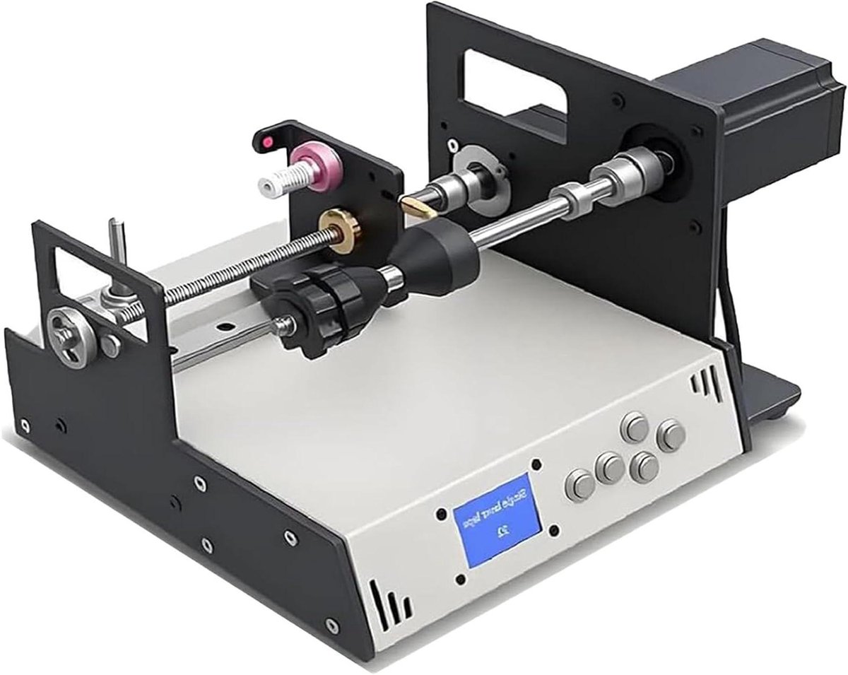 Automatische Wikkelmachine - Spoel Wikkelaar - Draad Precisie Wikkelen - Instelbare Snelheid - 10cm Spoel Diameter - Zwart