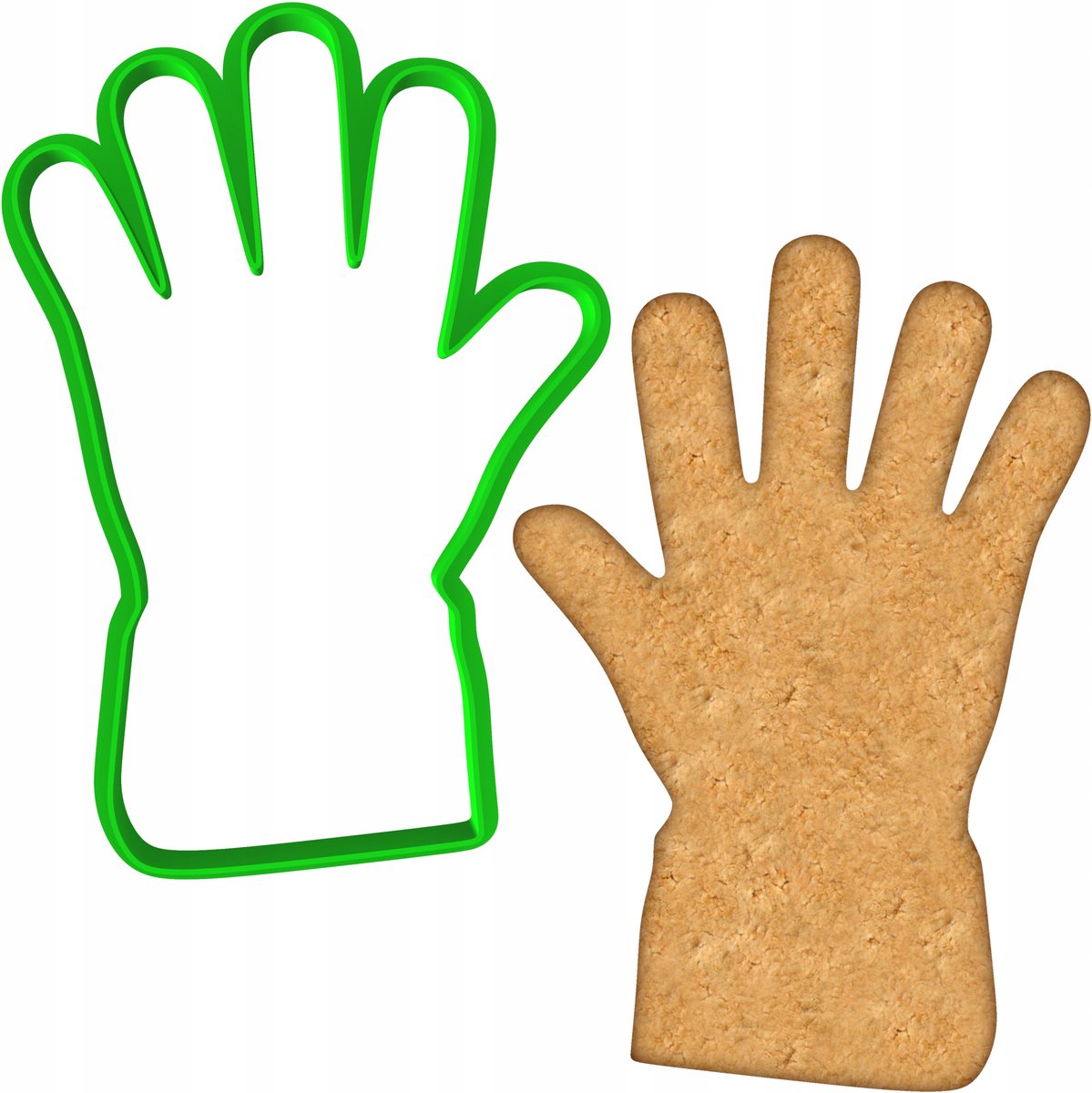 Koekjesvorm Brandweer Handschoen 12cm - Bakvorm voor Koekjes & Peperkoek