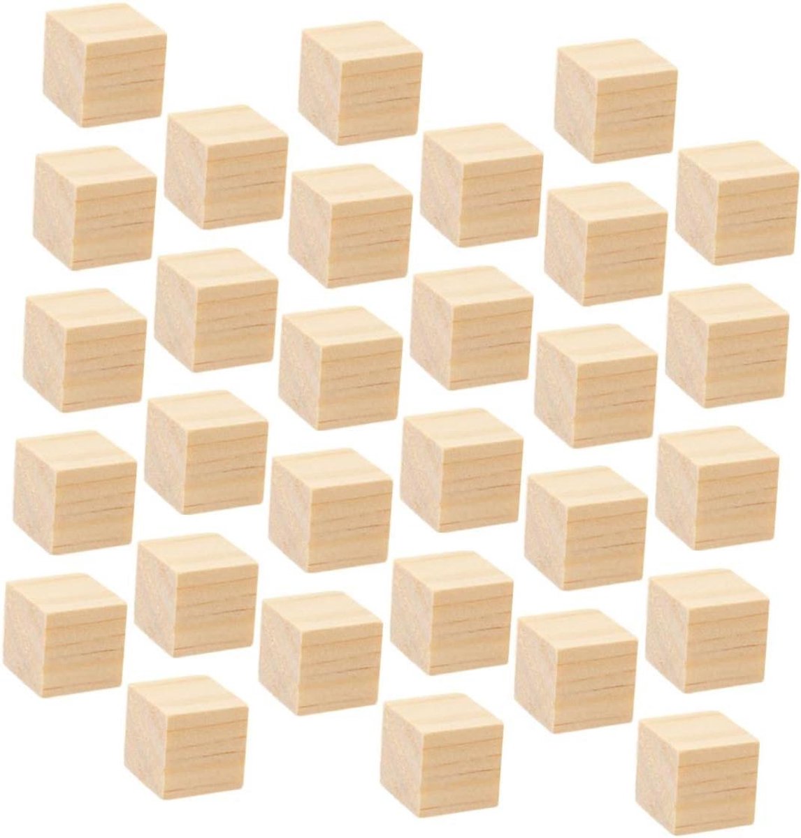 Bouwblokken - Educatief Speelgoed - Creatieve Ontwikkeling - Glad Afgewerkt - 50 Stuks - Lichtgeel