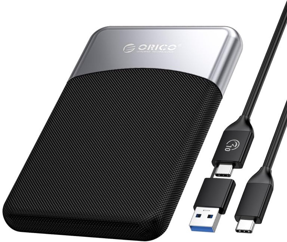 Externe SSD - Draagbare Opslag - Snelle Data Transfer - Hoge Snelheid - 4TB - Zwart/Zilver