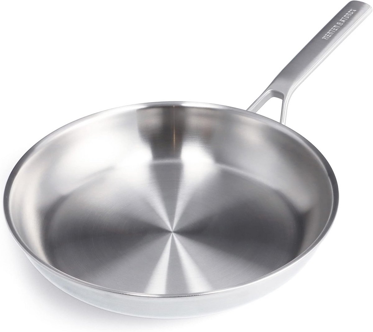 Koekenpan - Steelpan - Koken op inductie - Tri-Ply constructie - 30 cm - Zilverkleurig