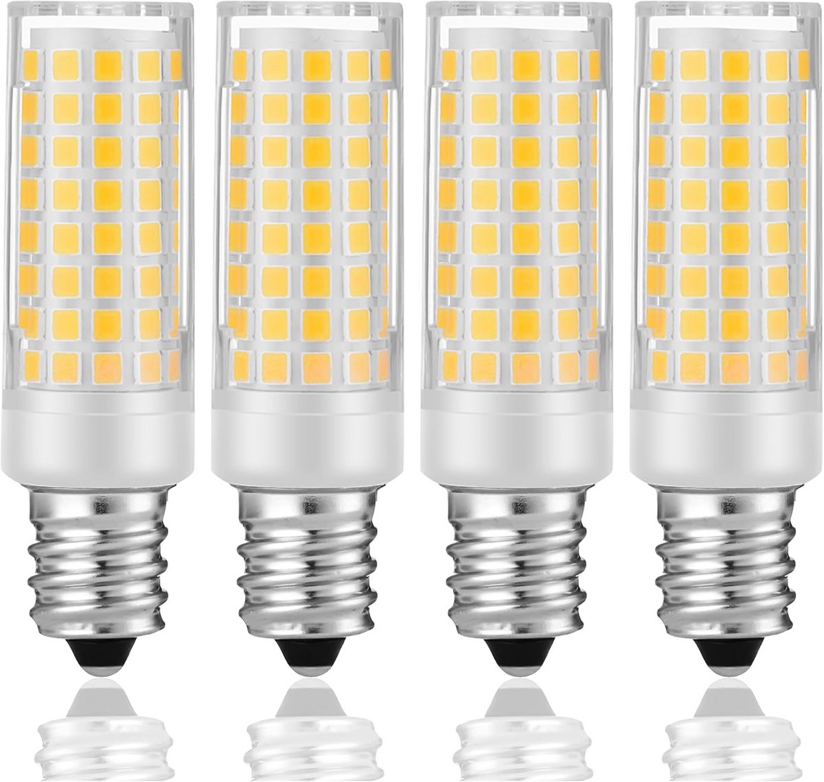 LED Lamp - E12 Gloeilamp - Apparaten Verlichten - Energiebesparend 5W - 4 Stuks - Warm Wit