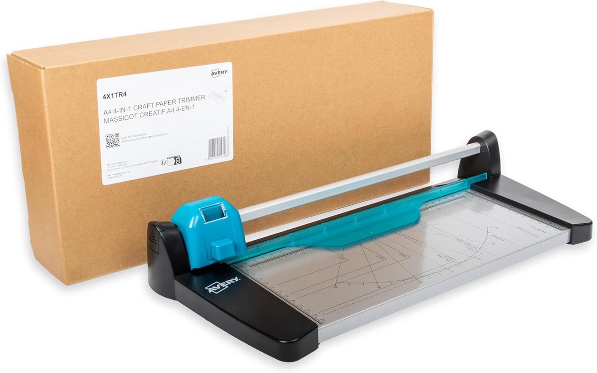 Papiertrimmer A4 - Papier Snijder - Hobby en Kantoor - Vier Snijfuncties - A4 formaat - Zwart