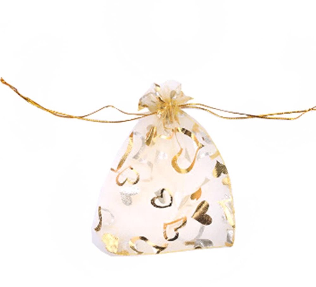 Dailygoods- Organza Zakjes 50 Stuks - Cadeauzakjes - Inpakzakjes - Transparante Zakjes - Trouwen - 7 x 9 cm