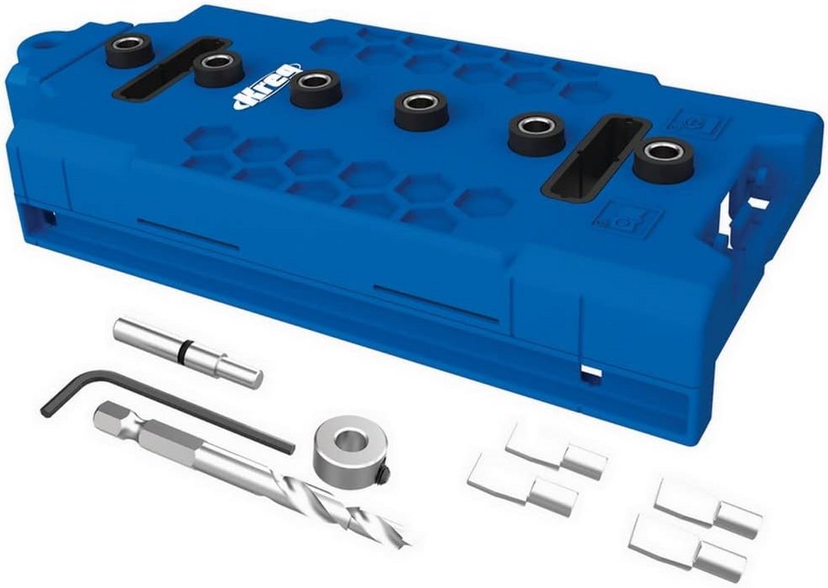 Boorsjabloon - Gatenrijen sjabloon - Meubel maken - Systeem 32 mm - 5 mm boor - Grijs