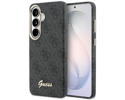 Guess Hoesje Geschikt voor Samsung Galaxy S26 - 4G Script Logo - Compatibel met MagSafe - Back Cover Zwart