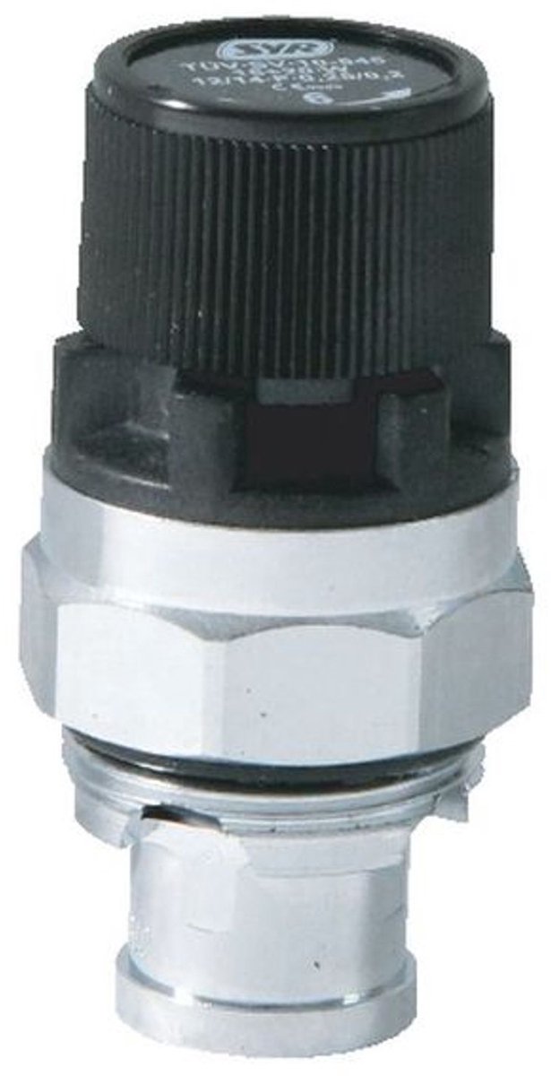 SYR MSV-vervangingspatroon 2116.3 DN 15+20 7bar verchroomd, 2116.20.011