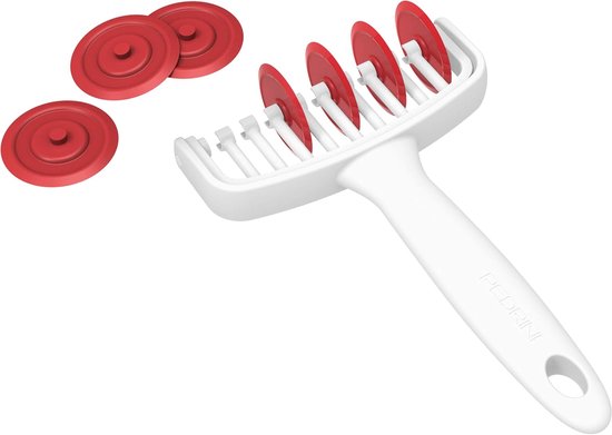 Deegsnijder - Pastamachine - Verse Pasta Maken - 20 Rollen - 12 cm Breed - Zilver — afbeelding 3
