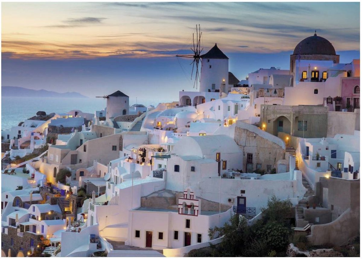 Ravensburger puzzel Avond in Santorini - Legpuzzel - 1000 stukjes — afbeelding 2