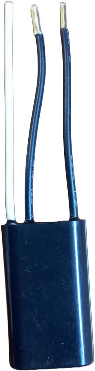Condensator Component - Elektrisch Onderdeel - Industriële Toepassing - Doorsteekmontage - Rechthoekig - Zwart