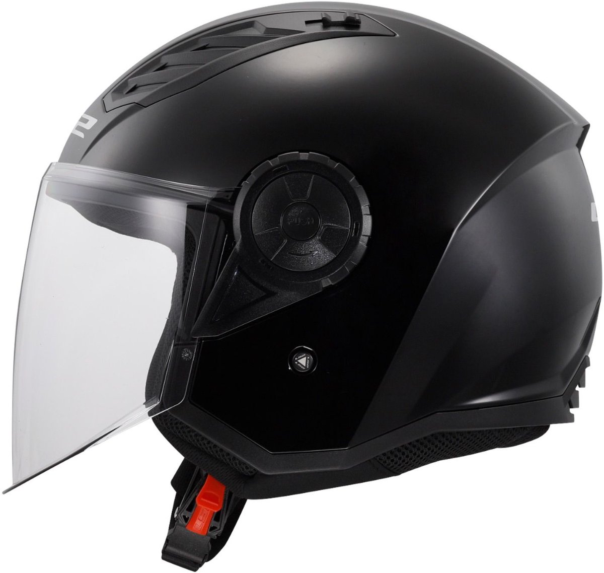 LS2 OF616 Airflow II Solid Mat Zwart 06 Jethelm - Maat XXL - Helm – foto 5