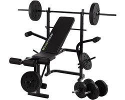 Duke Fitness Weight Bench Set Halterbank + gewichten